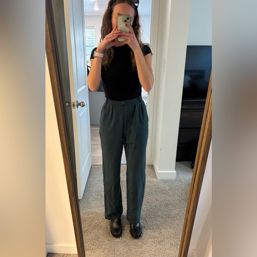 Vintage Pendleton high waisted wool trousers